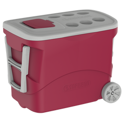 CAIXA TERMICA 50LT C/ RODINHA VERMELHA SOPRANO