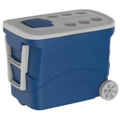 CAIXA TERMICA 50LT C/ RODINHA AZUL SOPRANO