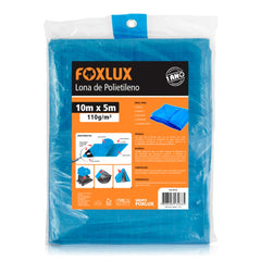 LONA DE POLIETILENO AZUL 10MX5M FOXLUX