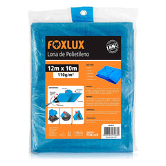 LONA DE POLIETILENO AZUL 12MX10M FOXLUX