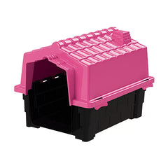CASA ECO COLORS DOG HOUSE N 4 PET INJET ROSA