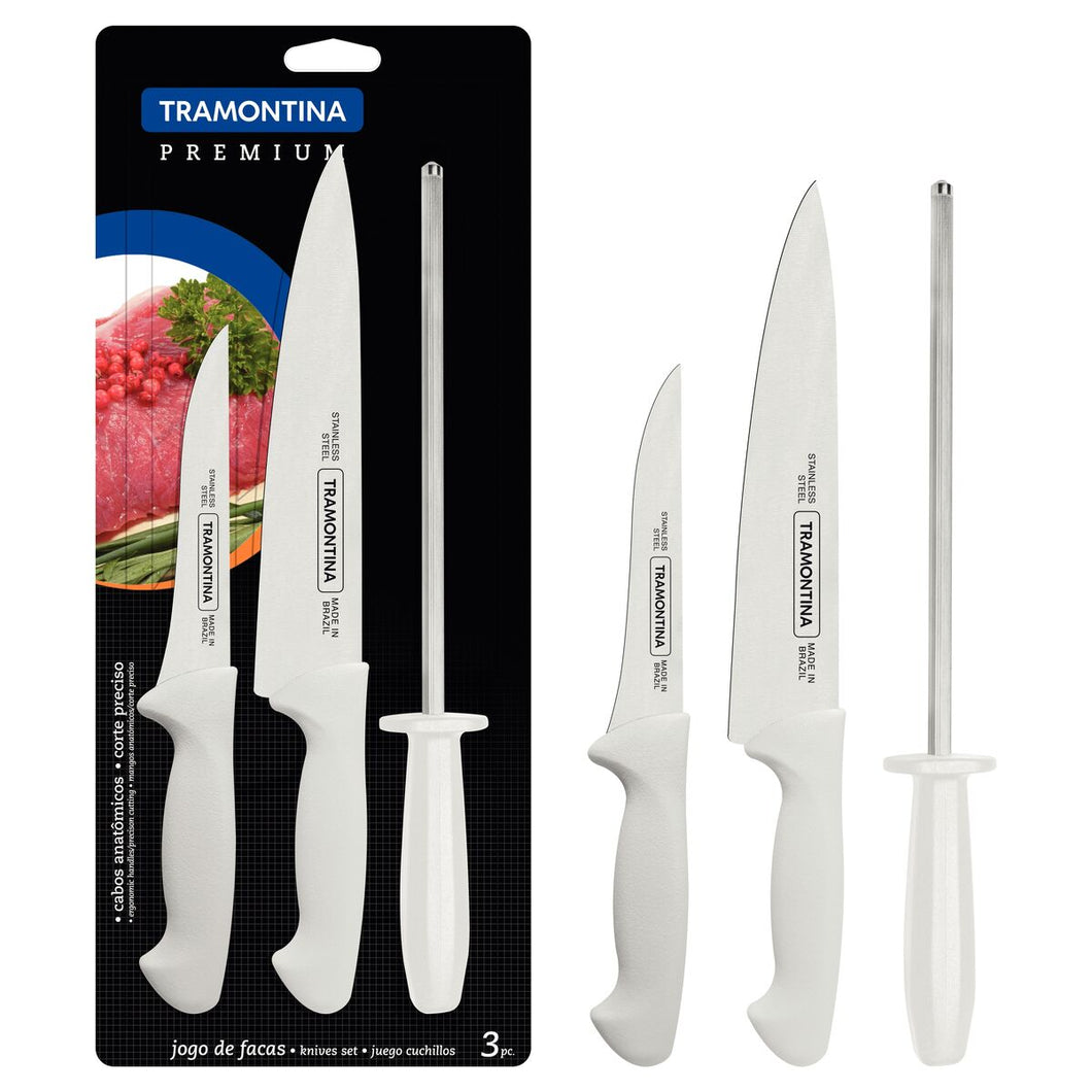 JOGO FACA INOX 3PC PREMIUM 24499/812 TRAMONTINA