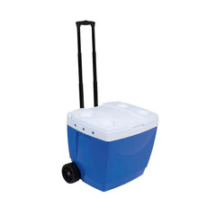 CAIXA TERMICA 42L AZUL C/ RODINHA MOR