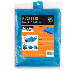 LONA DE POLIETILENO AZUL 2MX2M FOXLUX