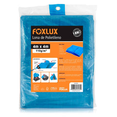 LONA DE POLIETILENO AZUL 4MX4M FOXLUX