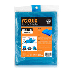 LONA DE POLIETILENO AZUL 5MX4M FOXLUX