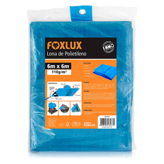 LONA DE POLIETILENO AZUL 6MX6M FOXLUX