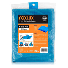 LONA DE POLIETILENO AZUL 6MX4M FOXLUX