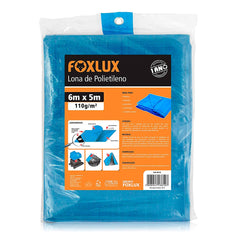 LONA DE POLIETILENO AZUL 6MX5M FOXLUX