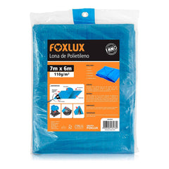 LONA DE POLIETILENO AZUL 7MX6M FOXLUX