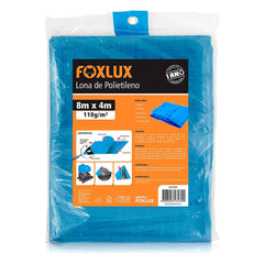 LONA DE POLIETILENO AZUL 8MX4M FOXLUX