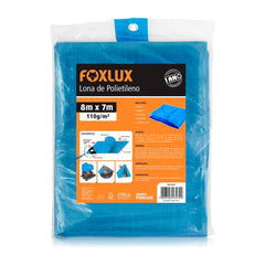 LONA DE POLIETILENO AZUL 8MX7M FOXLUX