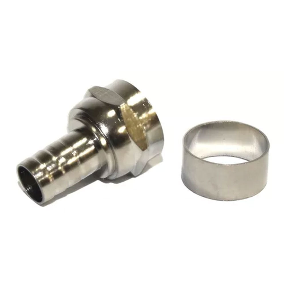CONECTOR COM ANEL/ILHOS P/ CABO COAXIAL RG59