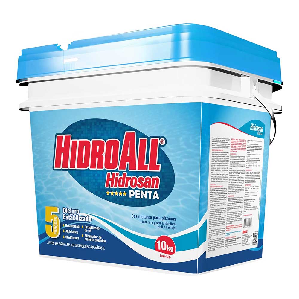 CLORO PISCINA HIDROSAN PENTA 10KG HIDROALL