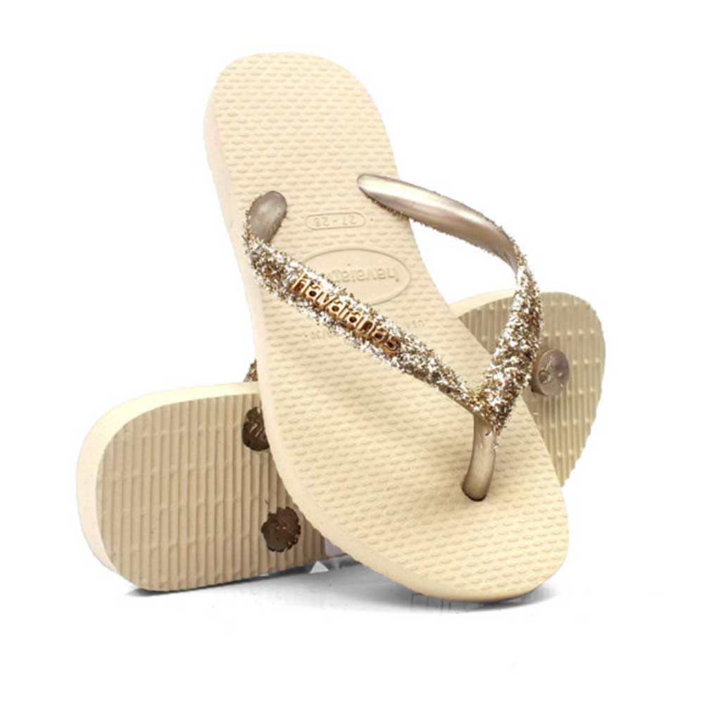 HAVAIANAS SLIM GLITTER II AREIA 33/34