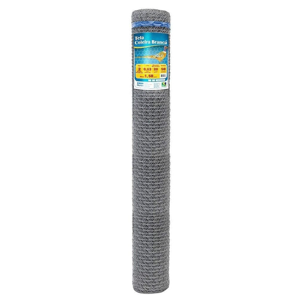 TELA ARAME GALINHEIRO 1,8mt X 50mt FIO 22 MORLAN