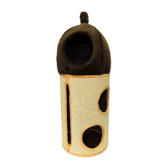ARRANHADOR HIDRANTE EM PELUCIA E SISAL 38X38X96 CM