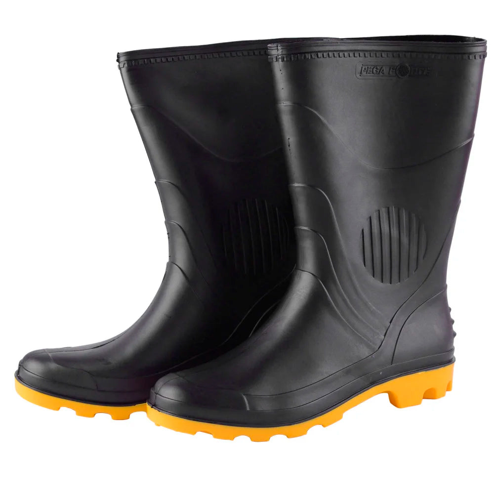 BOTA PRETA PVC C/ FORRO N37/38 GRENDENE