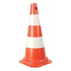 CONE SINALIZADOR 75CM LARANJA/BRANCO FIT PLASTCOR