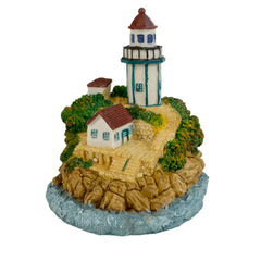 ENFEITE AQUARIO ROCHEDO C/ FAROL E CASA 14X12