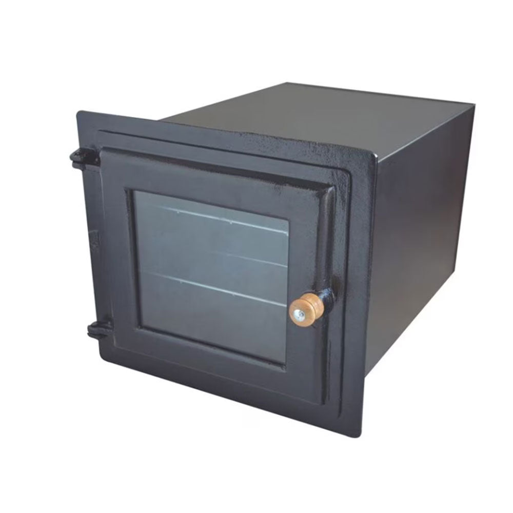 FORNO FOGAO LENHA FRENTE VIDRO 30X35X50CM METALMIG