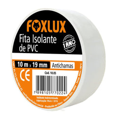 FITA ISOLANTE 10MX19MM BRANCA FOXLUX