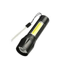 LANTERNA TATICA MINI RECARREGAVEL USB C/ LUZ LATERAL 1 HORA MAX-29906-6