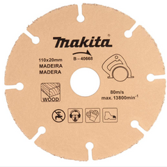 DISCO DE SERRA P/ MADEIRA C/ GRAOS TUNGS B-40668 MAKITA