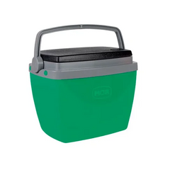 CAIXA TERMICA 34L VERDE C/ CINZA TAMPA PRETA (VIDA) MOR