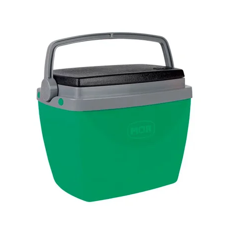 CAIXA TERMICA 18L VERDE C/ CINZA TAMPA PRETA (VIDA) MOR