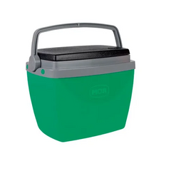 CAIXA TERMICA 18L VERDE C/ CINZA TAMPA PRETA (VIDA) MOR