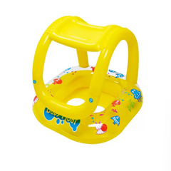 BOIA PISCINA INFLAVEL BOTE PEIXE C/ COBERTURA