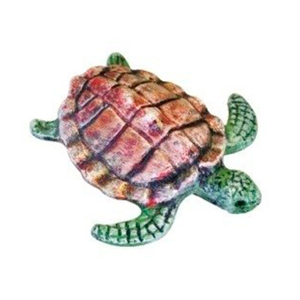 ENFEITE AQUARIO CERAMICA TARTARUGA PEQUENA DECORADA