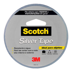 FITA ADESIVA 45X05M SILVER TAPE PRATA