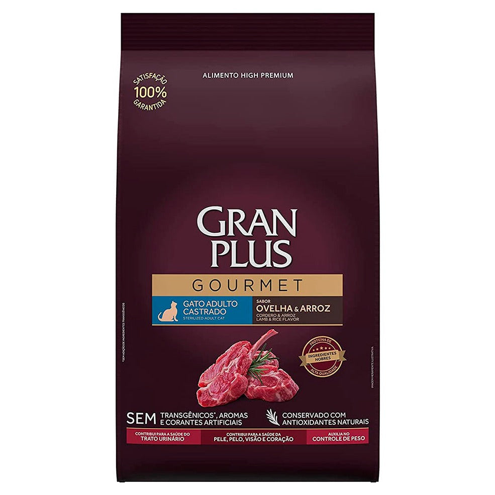 GRANPLUS GATO CASTRADO OVELHA/ARROZ 10,1KG