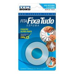 FITA DUPLA FACE BANANA 19MMX1,5M TEKBOND