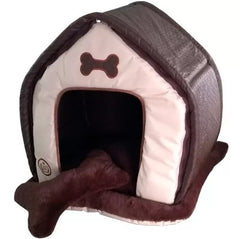 CASINHA PELO E MATELASSE MARROM 56X48X52CM
