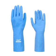 LUVA LATEX AZUL ANTIADERENTE G VOLK/SAFETY