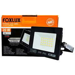 REFLETOR LED 20W PRETA FOXLUX