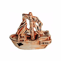 ENFEITE AQUARIO CARAVELA MINI ENVELHECIDA T-22E TREMA