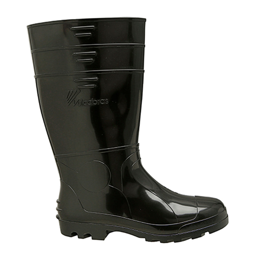 BOTA VULCABRAS PRETA BORRACHA CANO LONGO N39