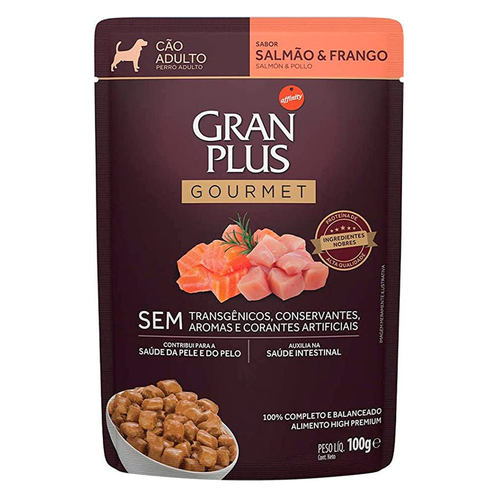 GRANPLUS SACHE CAO ADULTO SALMAO/FRANGO 100GR