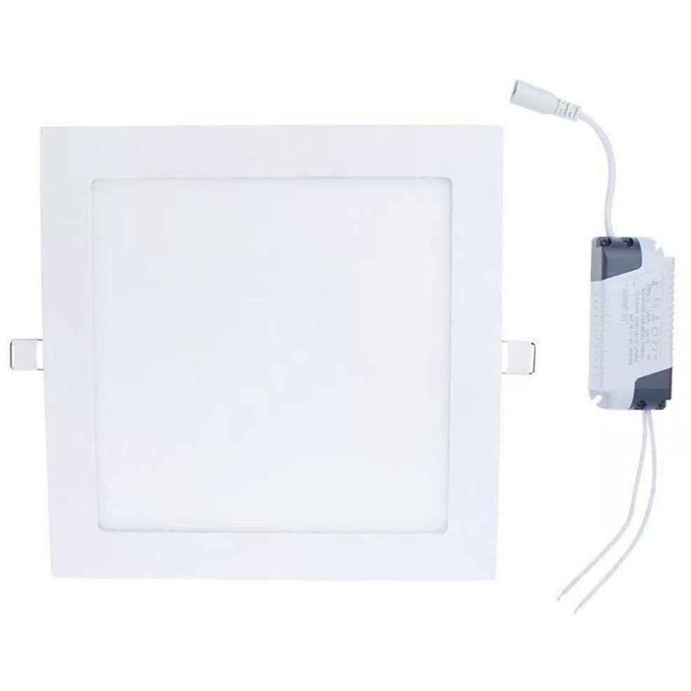LUMINARIA LED EMBUTIR QUAD SLIM 12W 6500K 100-240V ECONOMAX