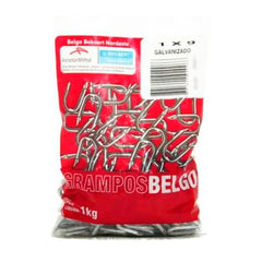 GRAMPO CERCA GALVANIZADO 1X9 BELGO 1KG