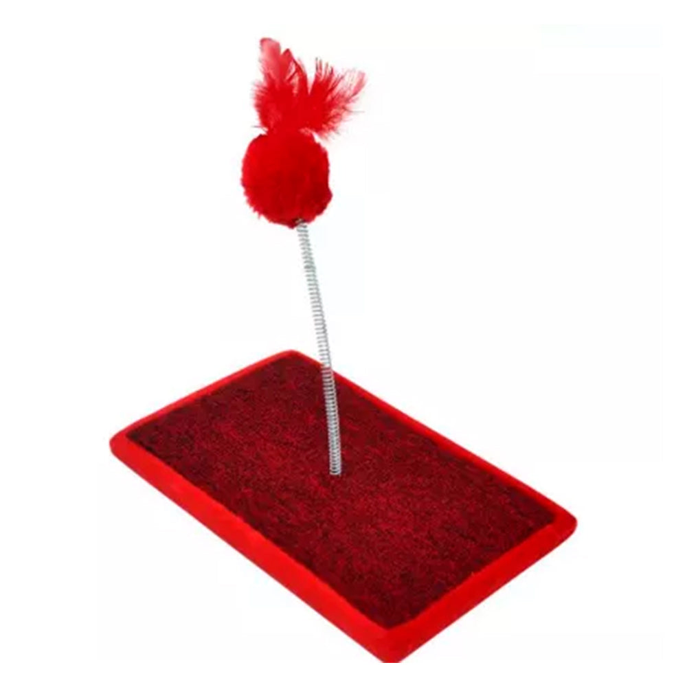 BRINQUEDO CARPETE PARA GATO VERMELHO