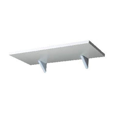 PRATELEIRA MADEIRA 20X40CM BRANCO