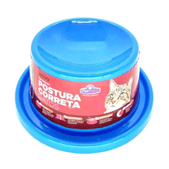 COMEDOURO POSTURA CORRETA  P/ GATOS TAMANHO P