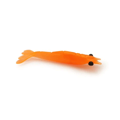 FISHING ISCAS CAMAROES ULTRA SOFT OFFSET 9CM ORANGE 3 UNDS