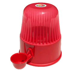 BEBEDOURO VIDA MANSA PP 2 L VERMELHO TRANSPARENTE