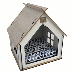 CASINHA GATO EM MDF 66X50X57 + COLCHONETE